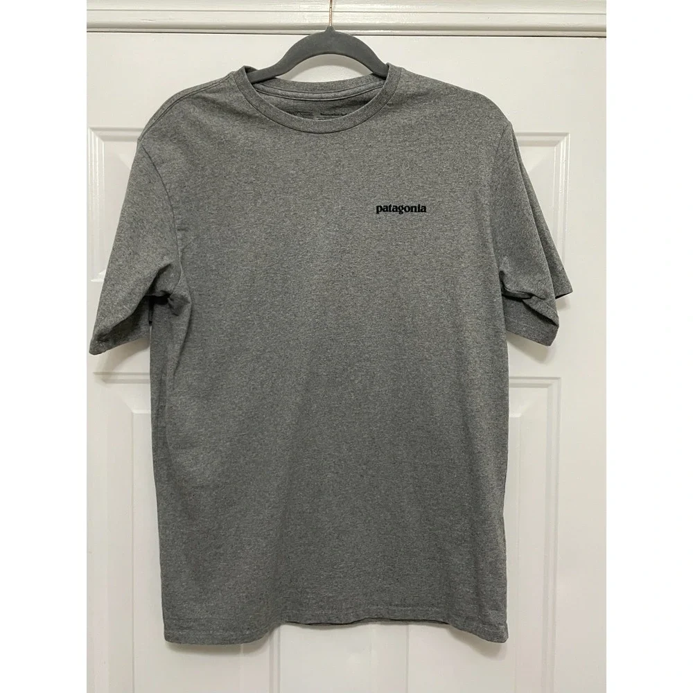 Patagonia Mens Responsibili-Tee Gray T-Shirt Size S Casual Athleisure Minimalist